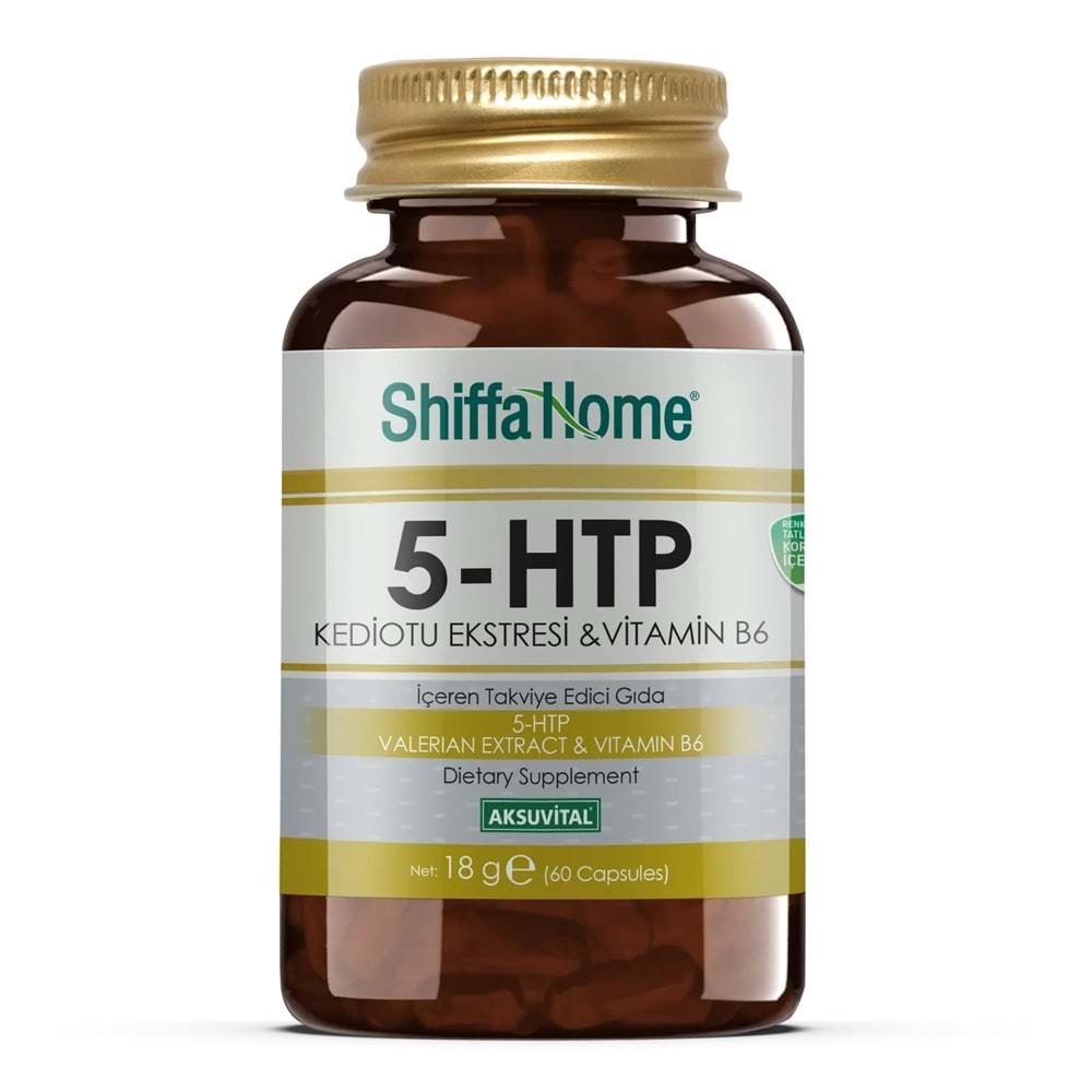 Shiffa Home 5 HTP Kediotu Ekstresi&Vitamin B6 18 Gr 60 Kapsül