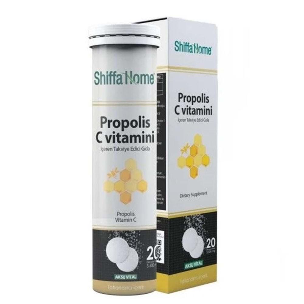 Shiffa Home Propolis C Vitaminli Efervesan 3500 Mg 20 Tablet