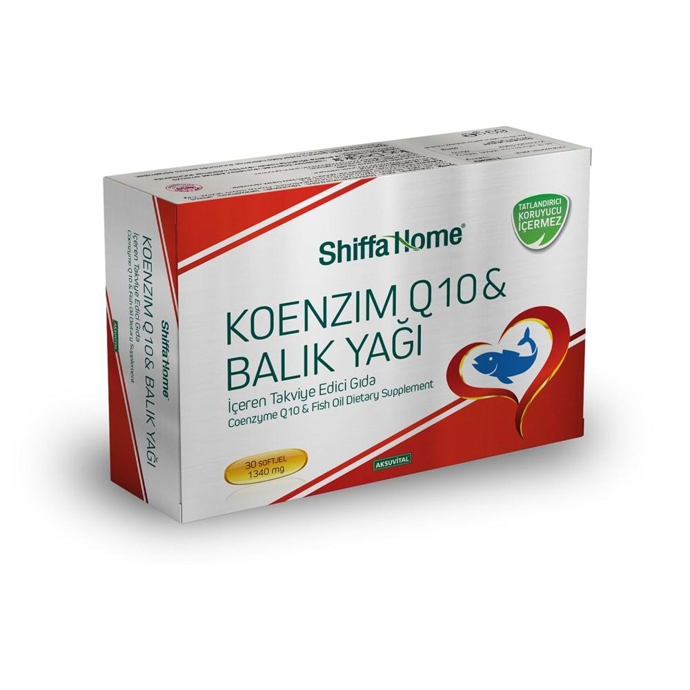 Shiffa Home Koenzim Q10 & Balık Yağı 1340 Mg 30 Softjel Kapsül