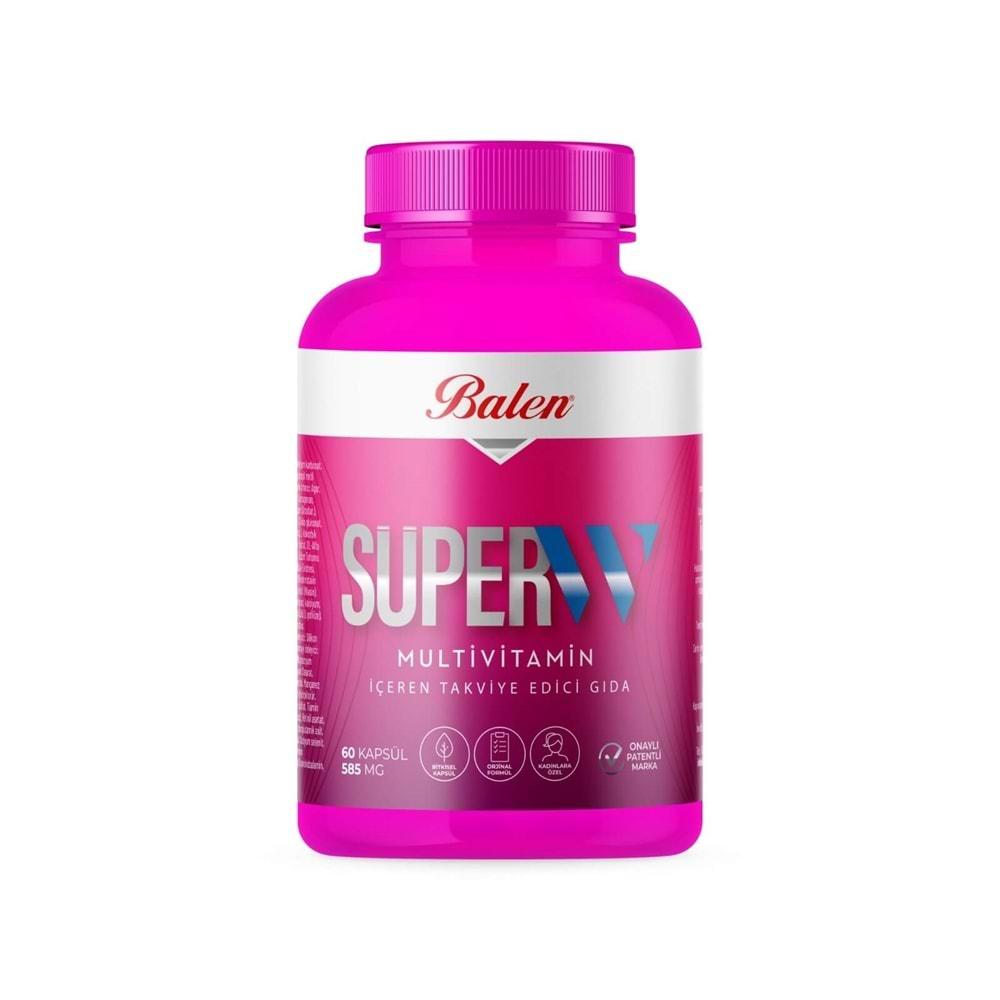 Balen Süper-W Multivitamin İçeren 585 Mg 60 Kapsül