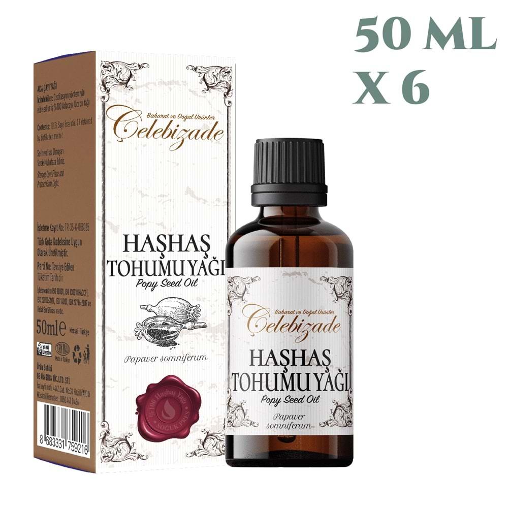 Çelebizade Haşhaş Tohumu Yağı 50 ML X 6 Adet