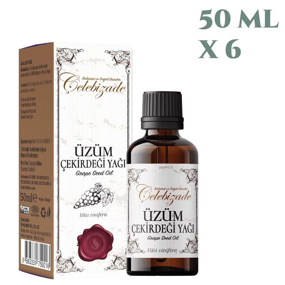 Çelebizade Üzüm Çekirdeği Yağı 50 ML X 6 Adet