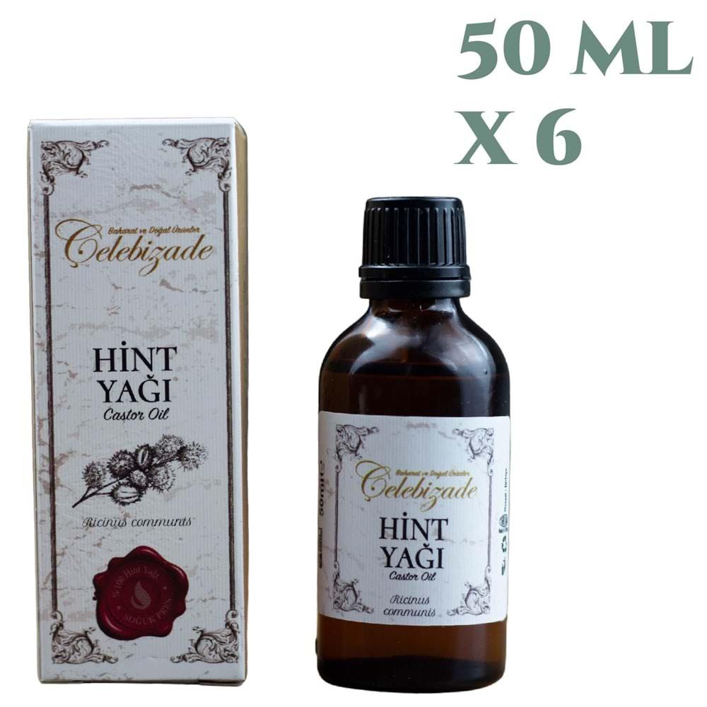 Çelebizade Hint Yağı 50 ML X 6 Adet