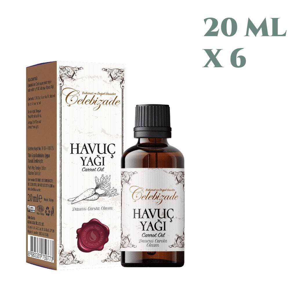 Çelebizade Havuç Yağı 20 ML X 6 Adet