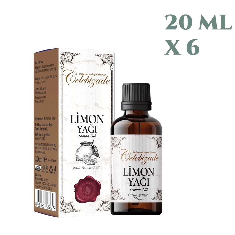 Çelebizade Limon Yağı 20 ML X 6 Adet