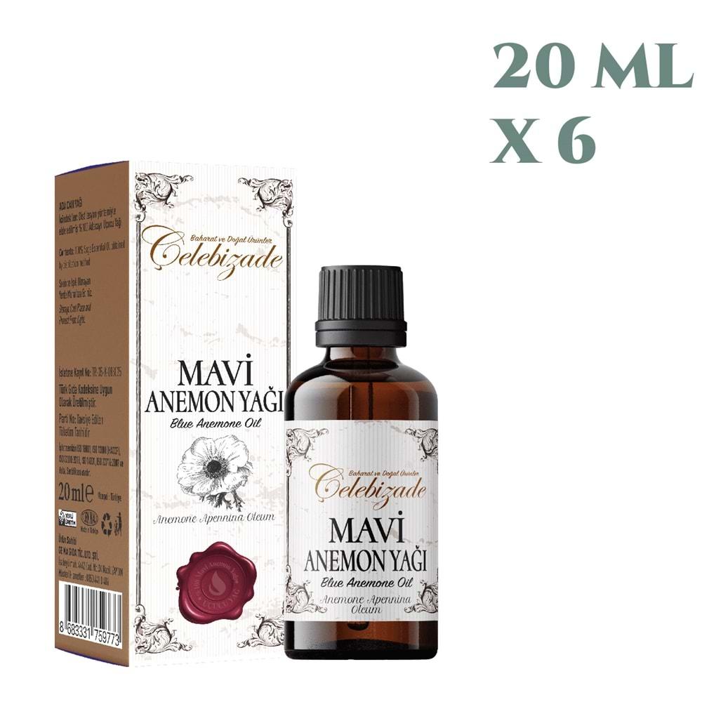 Çelebizade Mavi Anemon Yağı 20 ML X 6 Adet