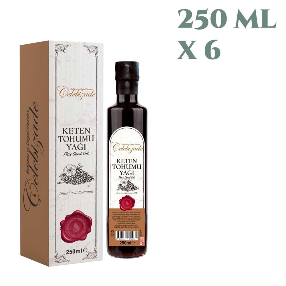 Çelebizade Keten Tohumu Yağı 250 ML X 6 Adet