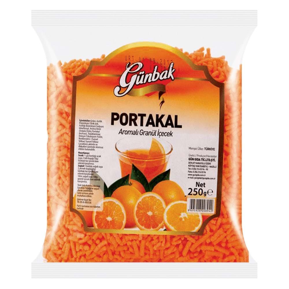 Günbak Portakal Aromalı GRANÜL İçecek 250 Gr