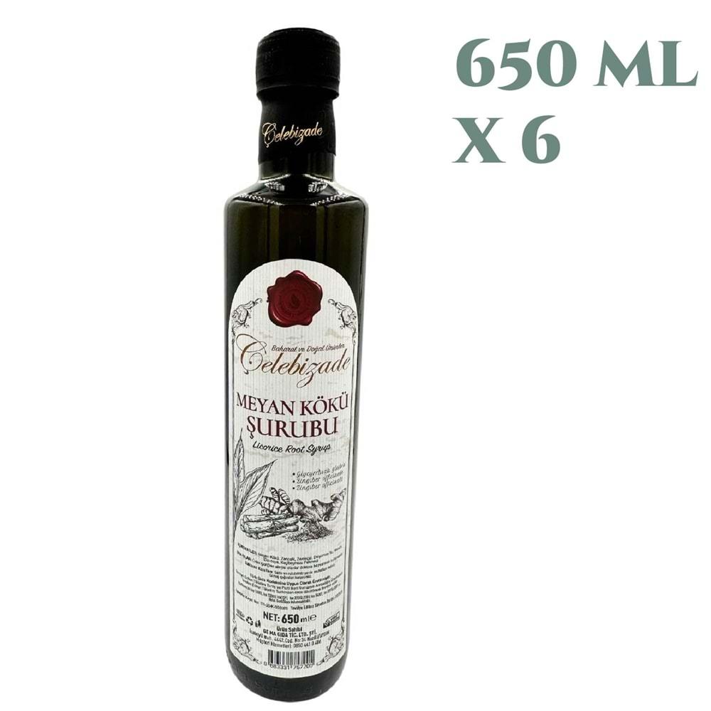 Çelebizade Meyan Kökü Şurubu 650 ML X 6 Adet