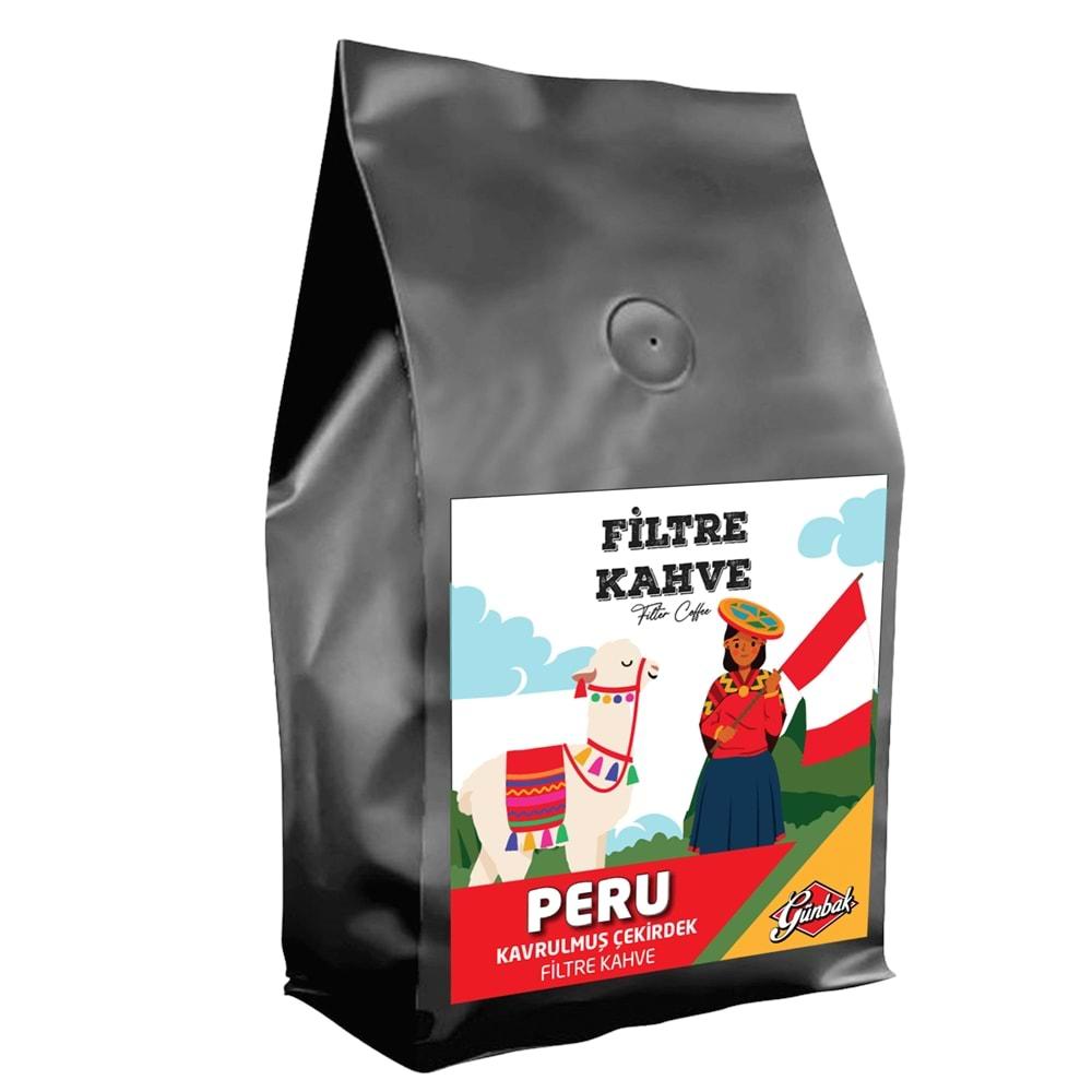 Günbak Peru Kavrulmuş Çekirdek Filtre Kahve 250 Gr