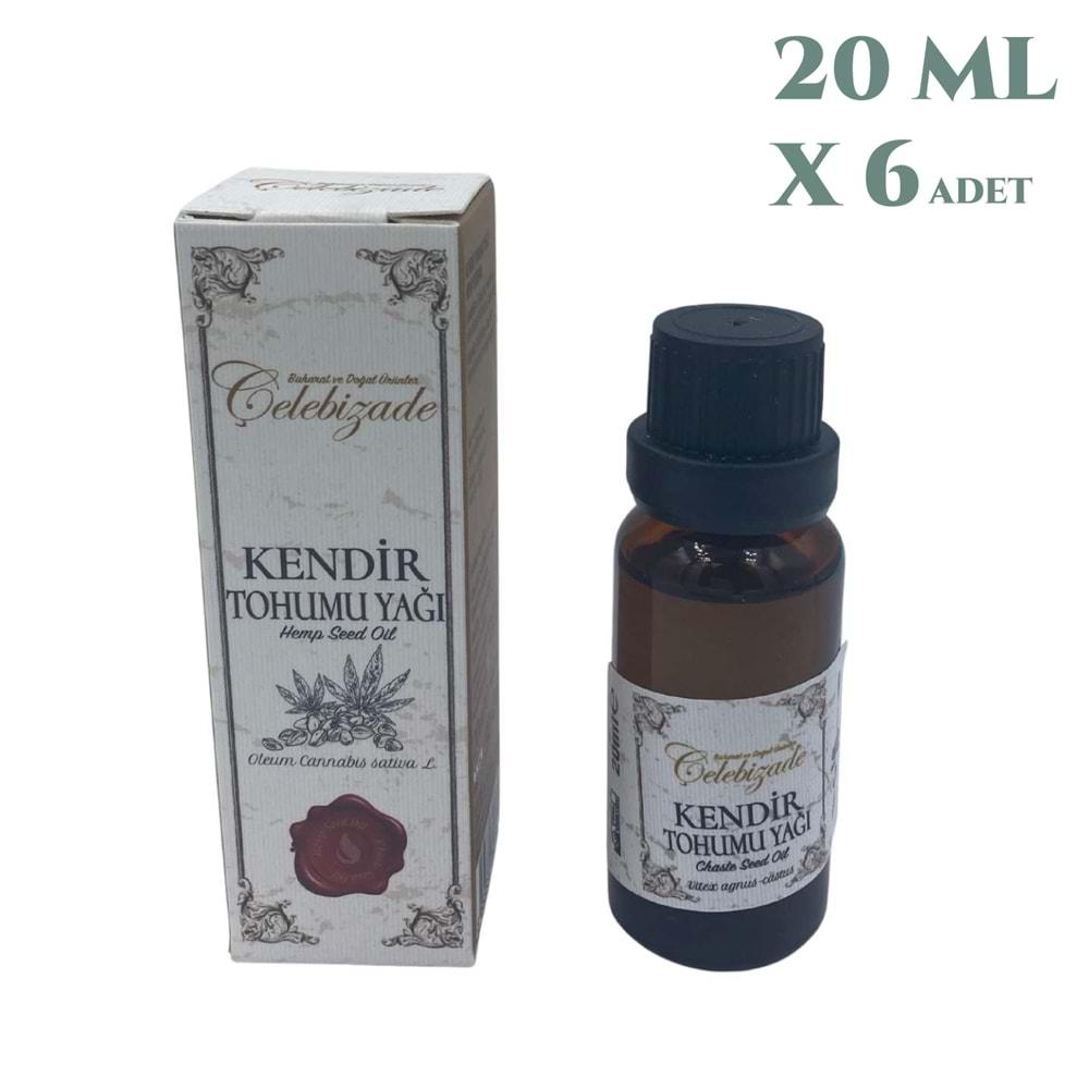 Çelebizade Kendir Tohumu Yağı 20 ML X 6 Adet