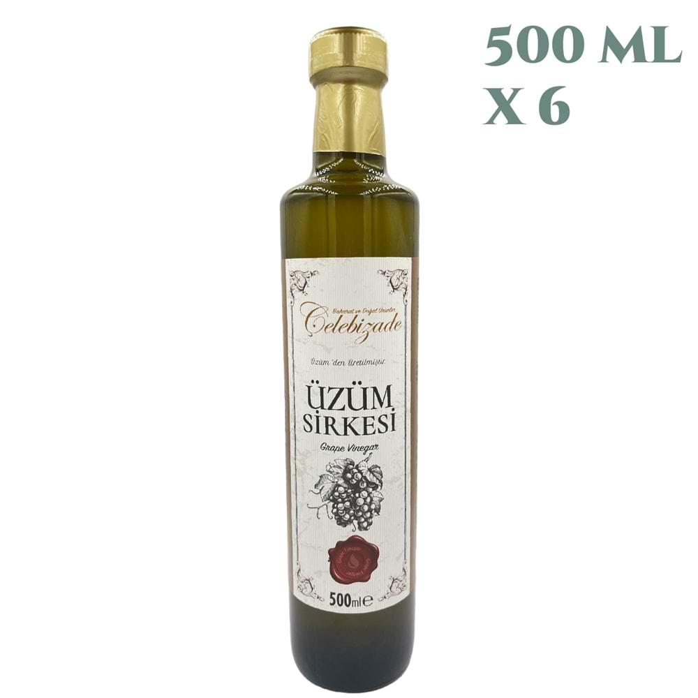 Çelebizade Üzüm Sirkesi 500 ML X 6 Adet