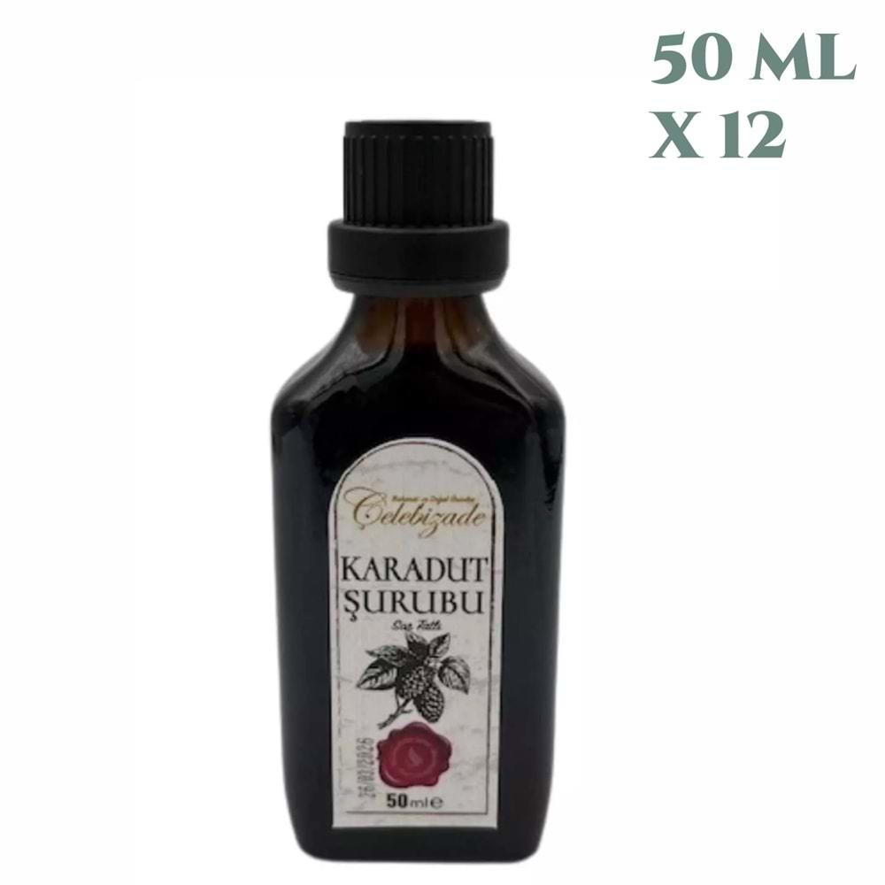 Çelebizade Karadut Şurubu 50 ML X 12 Adet