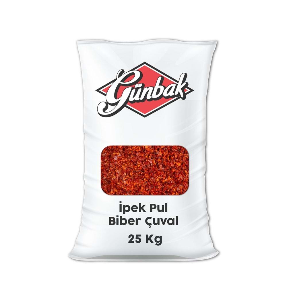 Günbak İpek Pul Biber Çuval 25 Kg