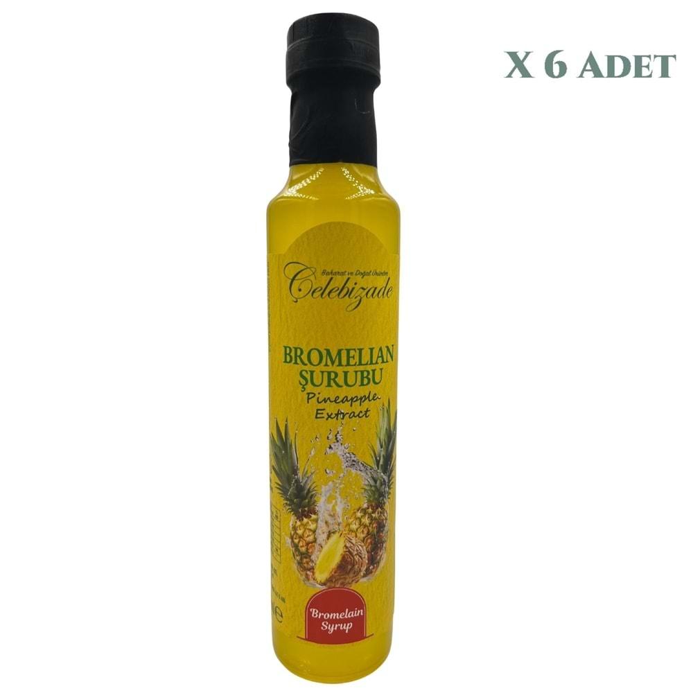 Çelebizade Bromelain Şurubu 250 ML X 6 Adet