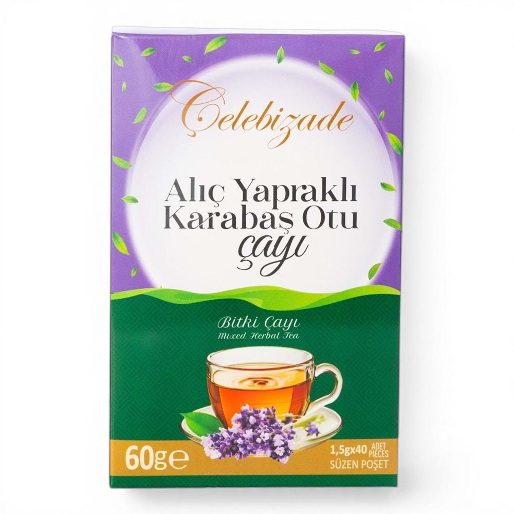 Çelebizade Alıç Yapraklı Karabaş Otu Bitki Çayı Süzen Poşetli 40 Adet 60 Gr