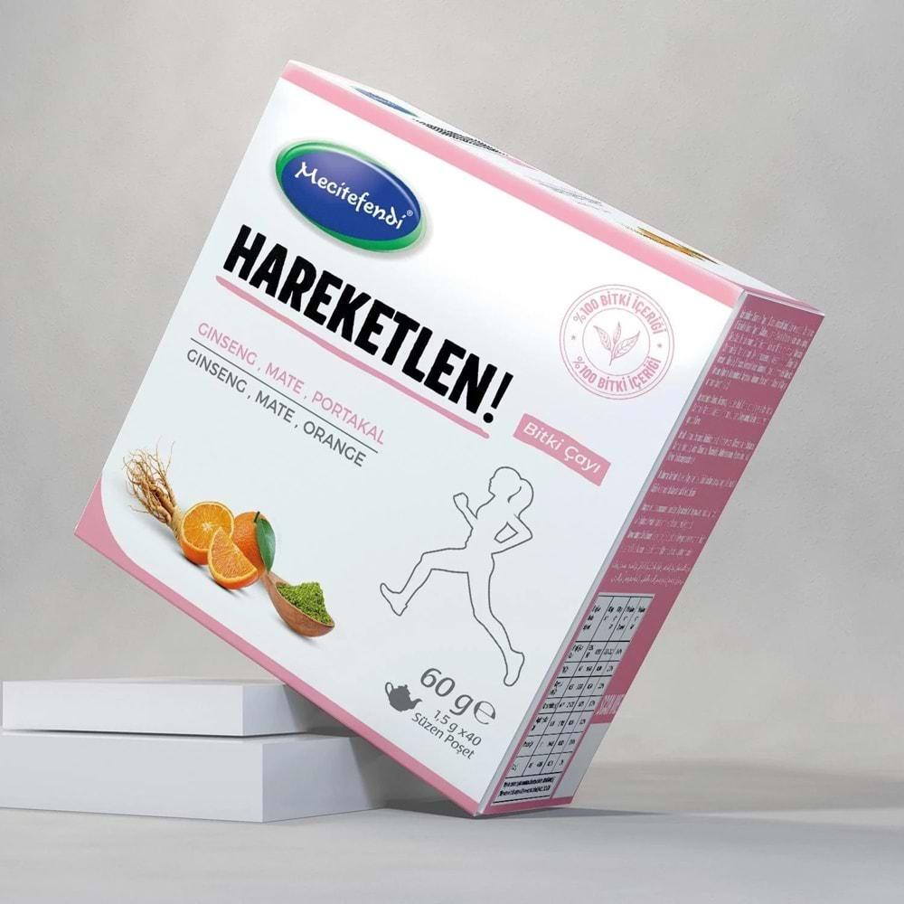 Mecitefendi Hareketlen Çayı Süzen Poşetli 40 Adet 60 Gr