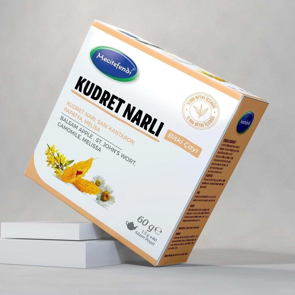 Mecitefendi Kudret Narlı Bitki Çayı Süzen Poşetli 40 Adet 60 Gr