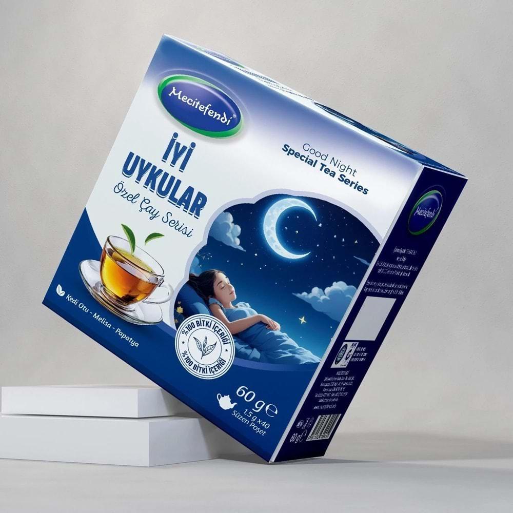 Mecitefendi İyi Uykular Çayı Süzen Poşetli 40 Adet 60 Gr