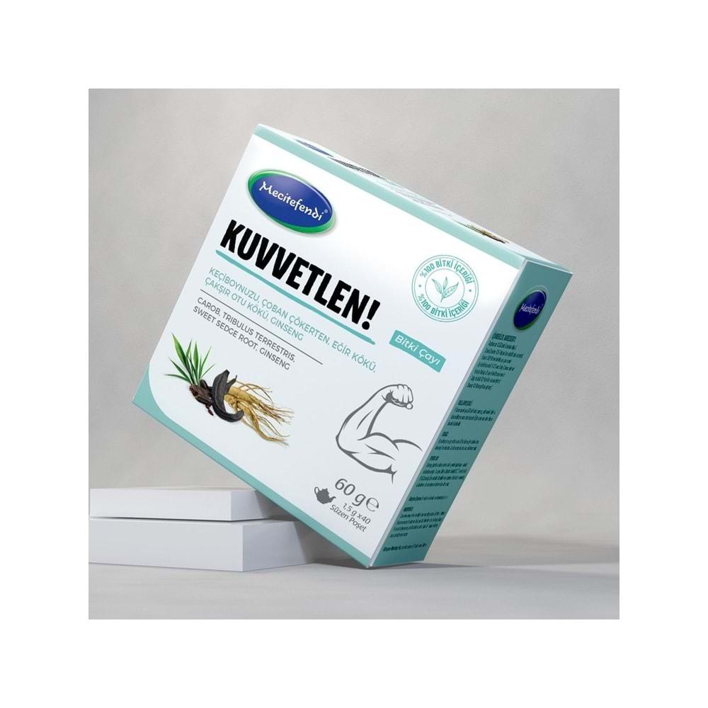 Mecitefendi Kuvvetlen Bitki Çayı Süzen Poşetli 40 Adet 60 Gr