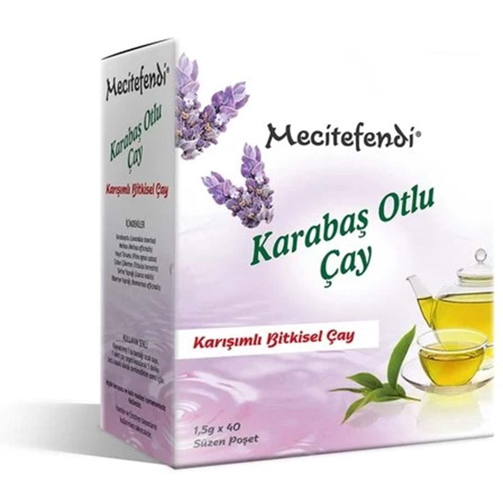 Mecitefendi Karabaş Otlu Bitki Çayı Süzen Poşetli 40 Adet 60 Gr