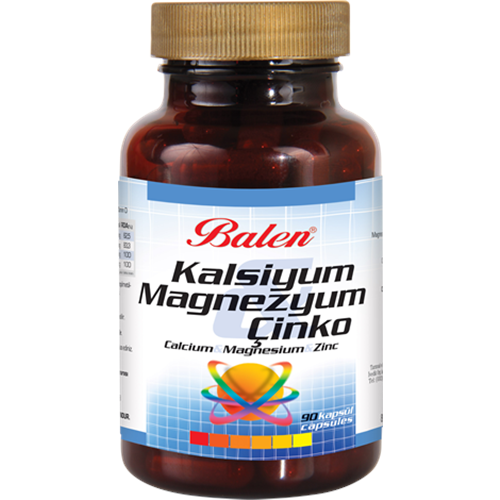 Balen Kalsiyum Magnezyum Çinko 709 Mg 90 Kapsül
