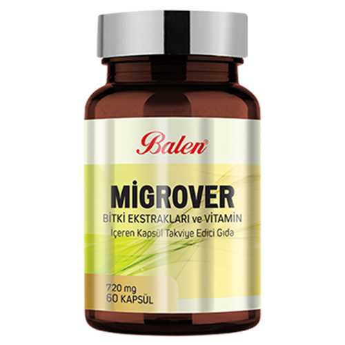 Balen Migrover Bitki Ekstrakları ve Vitamin İçeren 720 Mg 60 Kapsül