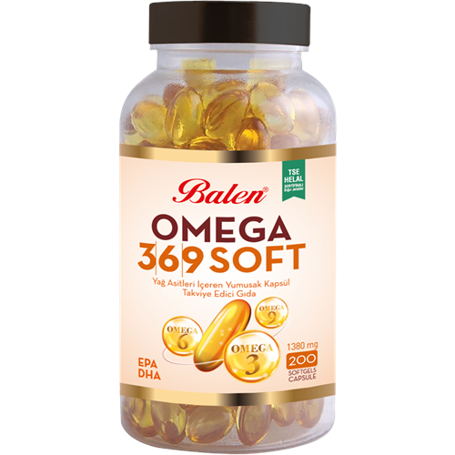 Balen Omega-3-6-9 Soft Yağ Asitleri İçeren 1380 Mg 200 Yumuşak Kapsül