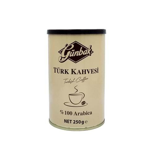 Günbak Türk Kahvesi 250 Gr. Teneke