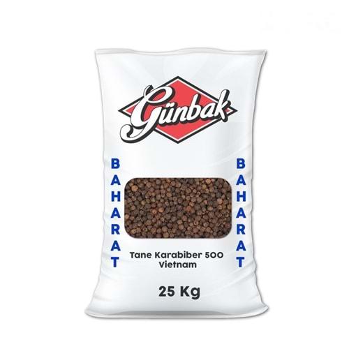 Günbak Tane Karabiber Natürel 500 Kalibre 25 Kg
