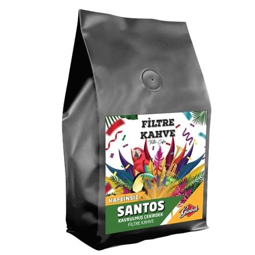 Günbak Santos Kafeinsiz Kavrulmuş Çekirdek Filtre Kahve 250 Gr