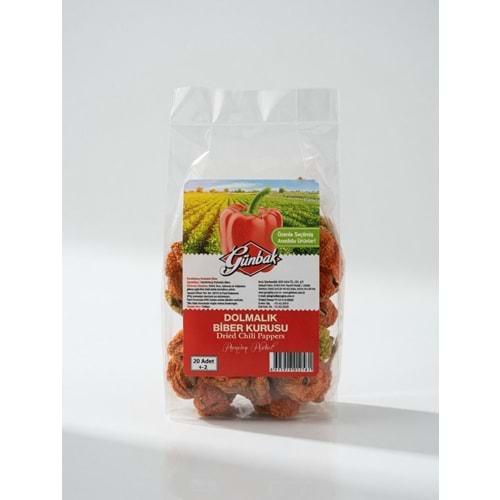 Antep Dolmalık Biber Kurusu 20 Adet X 15 Paket