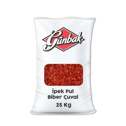 Günbak İpek Pul Biber Çuval 25 Kg