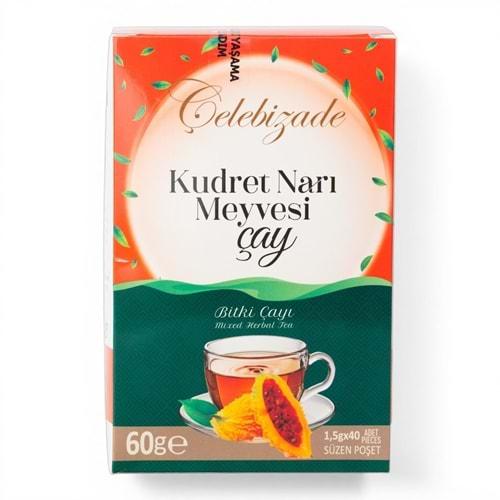 Çelebizade Kudret Narlı Bitki Çayı Süzen Poşetli 40 Adet 60 Gr