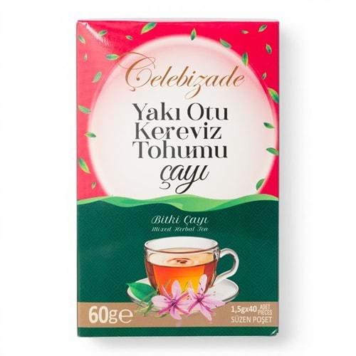 Çelebizade Yakı Otu Kereviz Tohumu Bitki Çayı Süzen Poşetli 40 Adet 60 Gr
