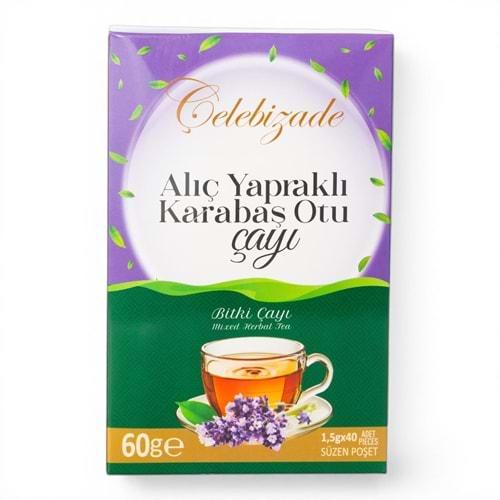 Çelebizade Alıç Yapraklı Karabaş Otu Bitki Çayı Süzen Poşetli 40 Adet 60 Gr