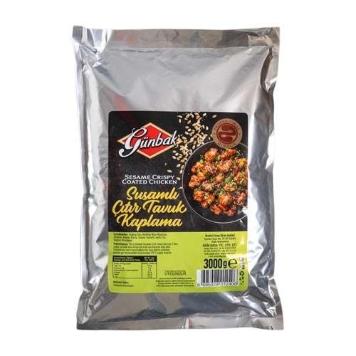 Günbak Susamlı Çıtır Tavuk Kaplama Harcı 3 Kg