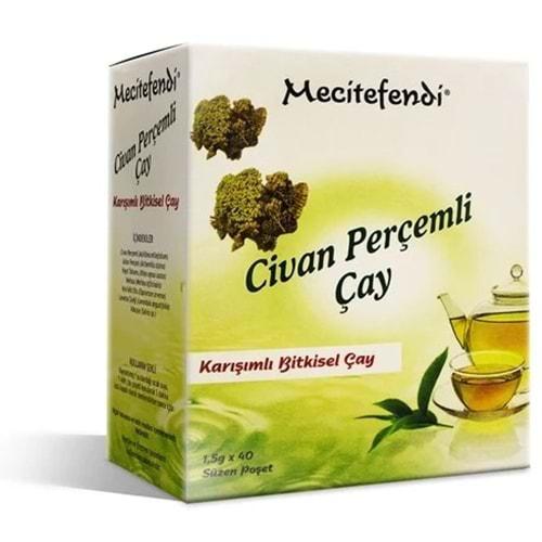 Mecitefendi Civan Perçemli Bitki Çayı Süzen Poşetli 40 Adet 60 Gr