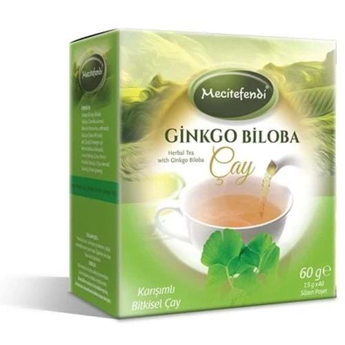 Mecitefendi Ginkgo Bilobalı Bitki Çayı Süzen Poşetli 40 Adet 60 Gr