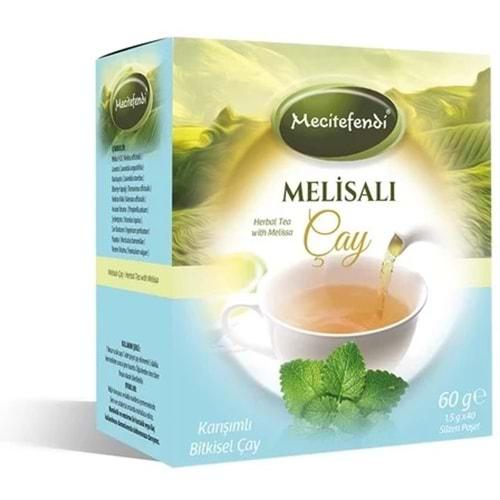 Mecitefendi Melisalı Bitki Çayı Süzen Poşetli 40 Adet 60 Gr